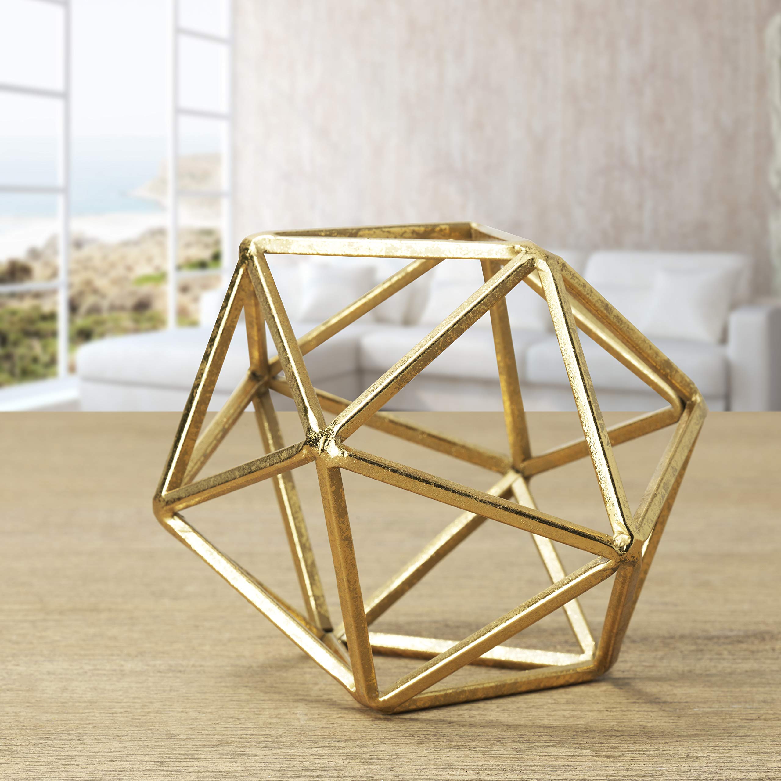 Amazon.com: Scott Living Oasis Gold Metal Table Top Décor, 8 inch